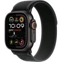 Apple Watch Ultra 2 GPS + Cellular 49mm Black Titanium Case with Black Trial Loop S/M, MX4U3>