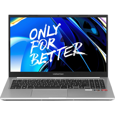 Ноутбук MAIBENBEN M557, AMD Ryzen 7 5700U, 16ГБ, 512ГБ, Linux, M5571SF0LSRE0, серебристый