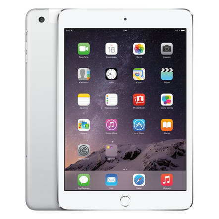 Apple iPad mini 3 with Retina display 128Gb Wi-Fi+Cellular Silver/Белый (MGJ32RU/A) Apple iPad mini 3 with Retina display 128Gb Wi-Fi+Cellular Silver/Белый (MGJ32RU/A)