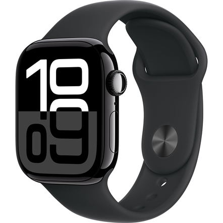 Умные часы Apple Watch Series 10 42mm, Jet Black Aluminum Case with Sport Band Black (M/L) MWWF3 Умные часы Apple Watch Series 10 42mm, Jet Black Aluminum Case with Sport Band Black (M/L) MWWF3