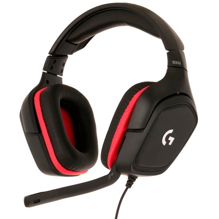 Компьютерная гарнитура Logitech G G332 / G332 SE, черный/красный Компьютерная гарнитура Logitech G G332 / G332 SE, черный/красный