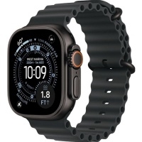 Apple Watch Ultra 3 (2025) 49mm Black Titanium Case with Black Ocean Band, MF0J4>