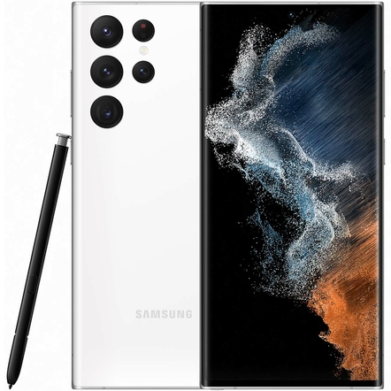 Смартфон Samsung Galaxy S22 Ultra (SM-S908E) 12/256 ГБ, Белый фантом