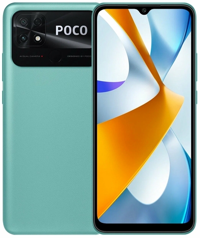 Смартфон Xiaomi POCO C40 3/32 ГБ RU, Dual nano SIM, коралловый зеленый