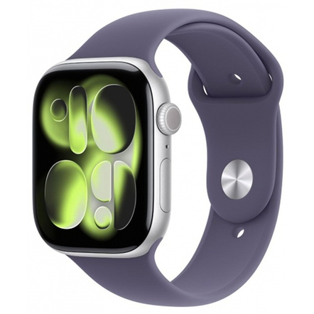 Apple Watch Series 11 2025 42mm Silver Aluminium Case with Purple Fog Sport S/M, MEU64