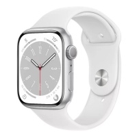 Умные часы Apple Watch Series 8 GPS 41mm Silver Aluminium Case with White Sport Band MP6K3>