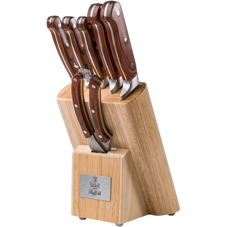 Набор Taller Suffolk, 5 ножей, ножницы и подставка (TR-22001)