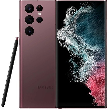 Смартфон Samsung Galaxy S22 Ultra (SM-S908) 12/256 ГБ, бургунди