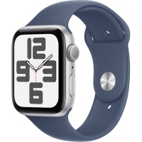 Умные часы Watch SE 2024 GPS 40mm Silver Aluminum Case with Denim Sport Band M/L, MXED3>