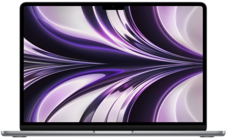 13.6" Ноутбук Apple MacBook Air 13 2022 2560x1664, Apple M2, RAM 8 ГБ, SSD 256 ГБ, Apple graphics 8-core, macOS, MLY43, полуночный черный, английская раскладка