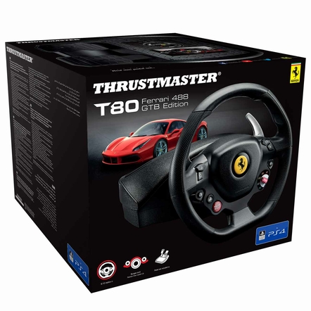 Руль Thrustmaster T80 Ferrari 488 GTB Edition, черный
