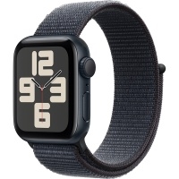 Умные часы Apple Watch SE 2024 GPS 40mm Midnight Aluminium Case with Ink Sport Loop, MXEA3>