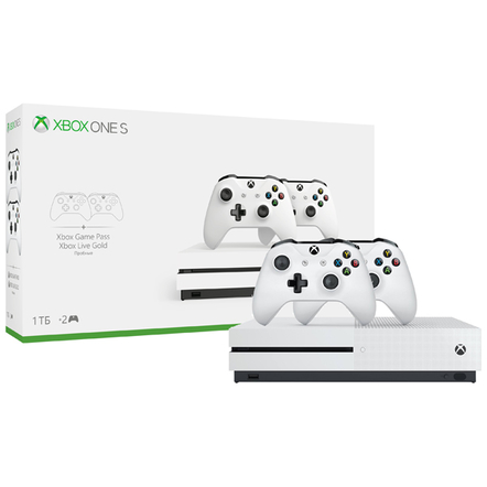 Игровая консоль Microsoft Xbox One S 1TB White (2 геймпада) Игровая консоль Microsoft Xbox One S 1TB White (2 геймпада)