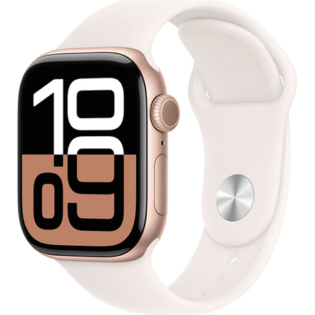 Умные часы Apple Watch Series 10 42mm, Rose Gold Aluminum Case with Sport Band Light Blush (S/M) MWWH3 Умные часы Apple Watch Series 10 42mm, Rose Gold Aluminum Case with Sport Band Light Blush (S/M) MWWH3