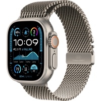Apple Watch Ultra 2 GPS + Cellular 49mm Titanium Case with Titanium Milanese Loop L, MX5T3>