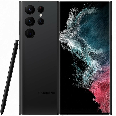Смартфон Samsung Galaxy S22 Ultra (SM-S908E) 12/256 ГБ, черный фантом