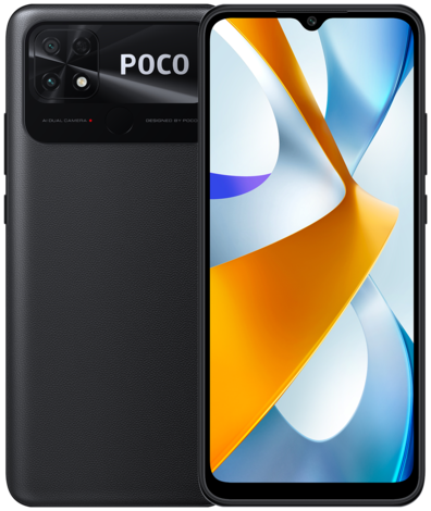 Смартфон Xiaomi POCO C40 4/64 ГБ RU, Dual nano SIM, заряженный черный