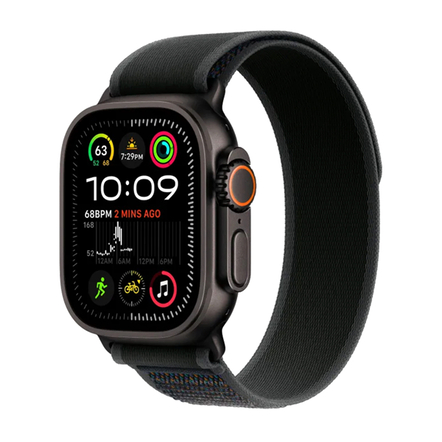 Apple Watch Ultra 2 GPS + Cellular 49mm Black Titanium Case with Dark Green Alpine Loop M/L, MYTJ3